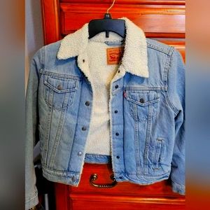 Xs women's Levi Jean sherpa jacket